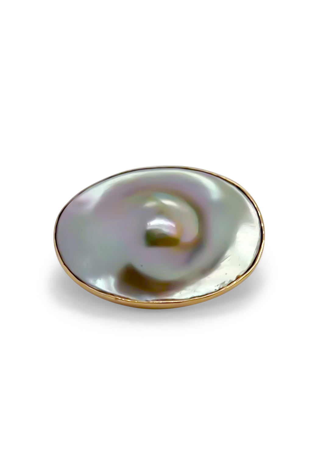 10K Yellow Gold Blister Pearl Pin