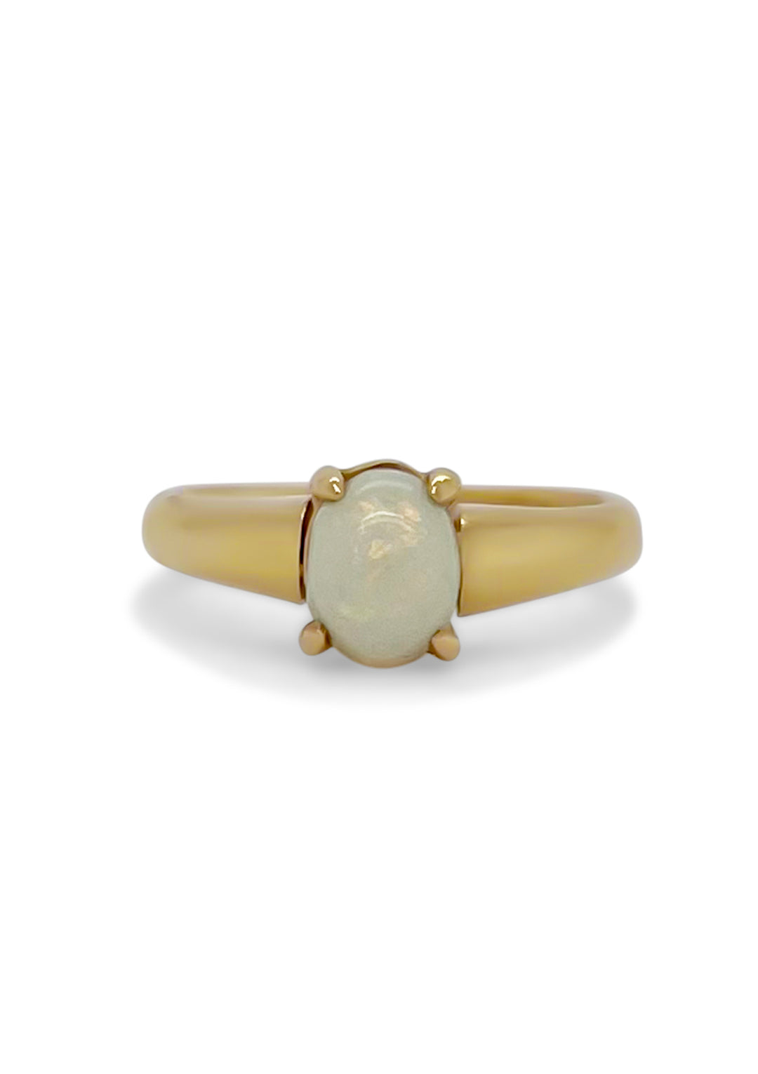 14K Yellow Gold Australian Opal Ring