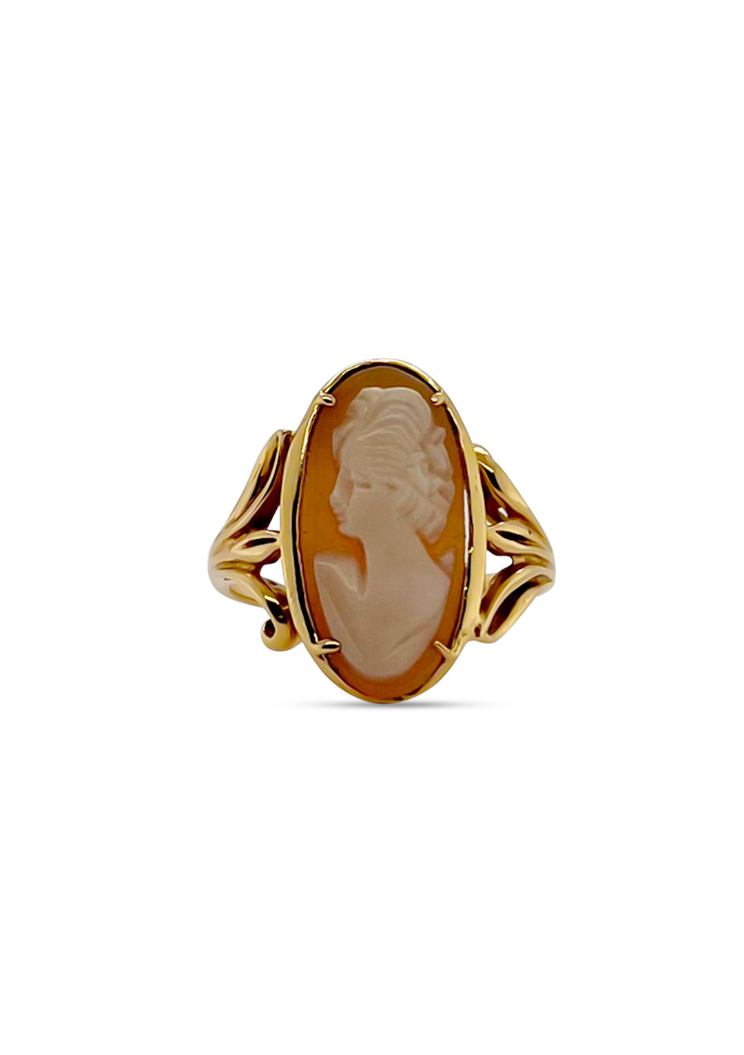 14k Yellow Gold Cameo Ring